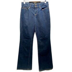 Gap Essential Bootcut Jeans Women's 10/30R Blue Dark Wash Stretch Denim NWOT